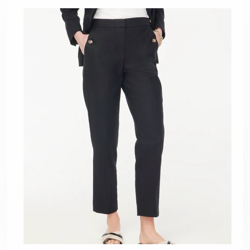 J Crew Linen Blend Ankle Pants Size 6